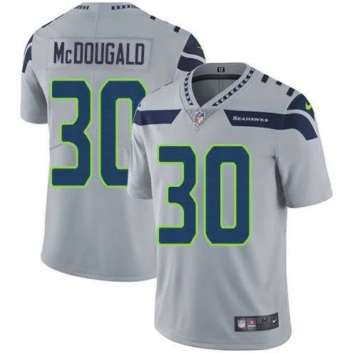 Men Seattle Seahawks #30 Bradley McDougald Nike Grey Vapor Limited NFL Jersey->seattle seahawks->NFL Jersey